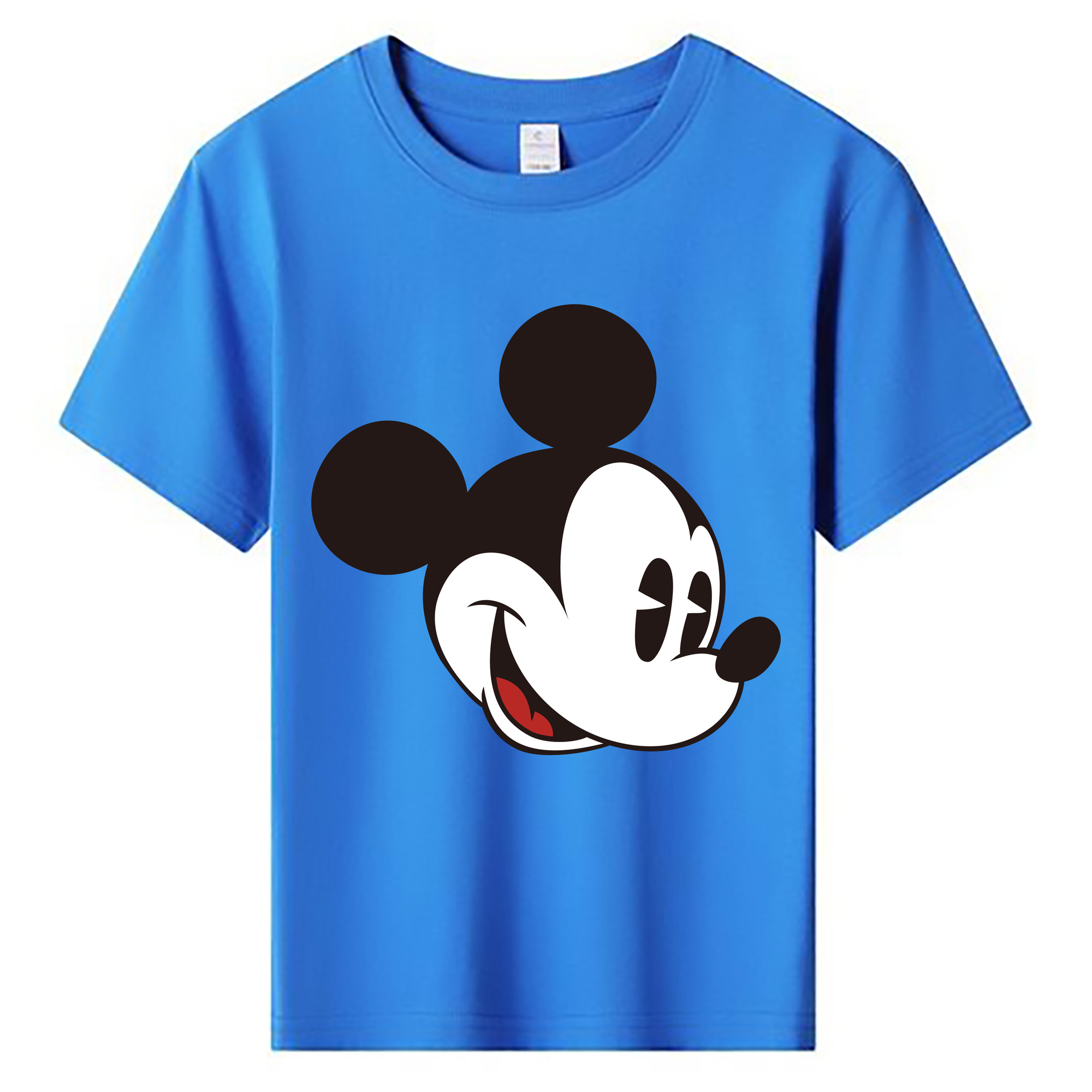 ミッキーマウス Mickey Mouse 綿100％キッズTシャツ（フロントプリント）